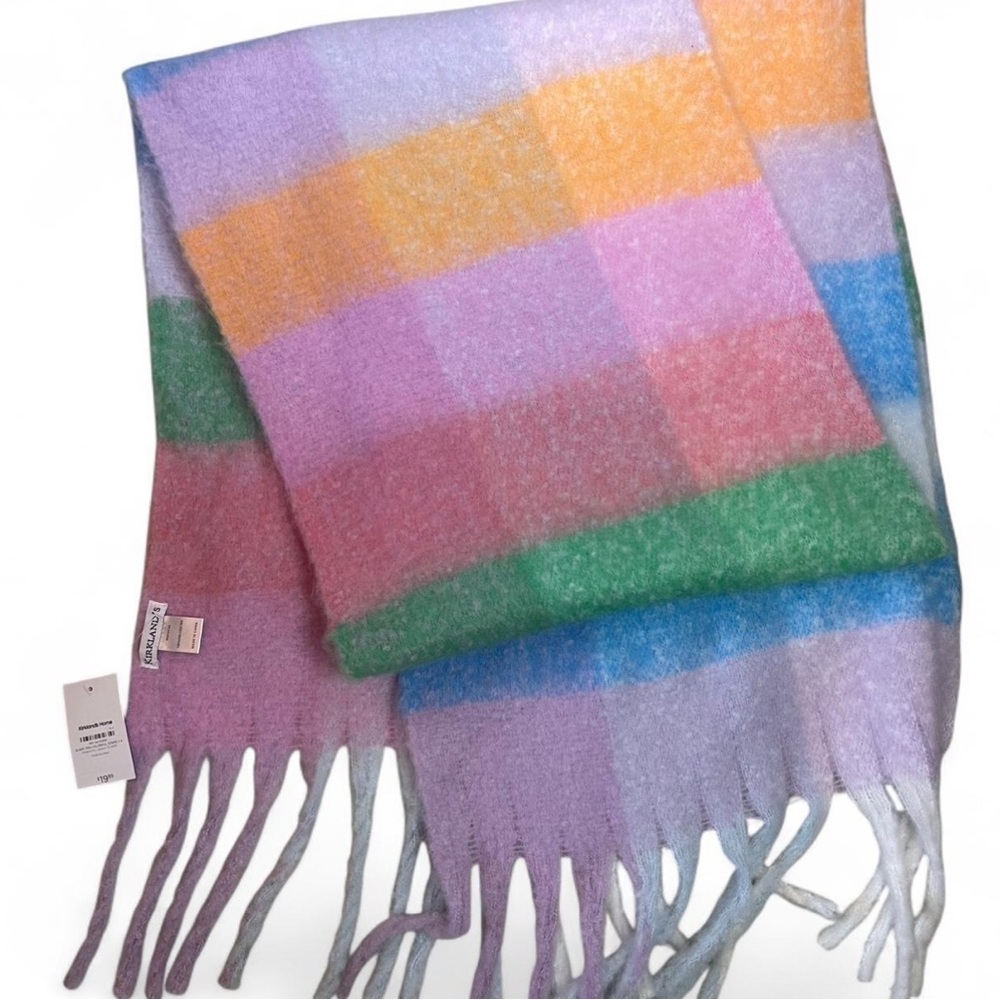 Kirklands Multicolor Plaid Scarf